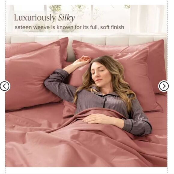 Temperature Balancing Sheet Set - Casaluna - Rose - Picture 2 of 3